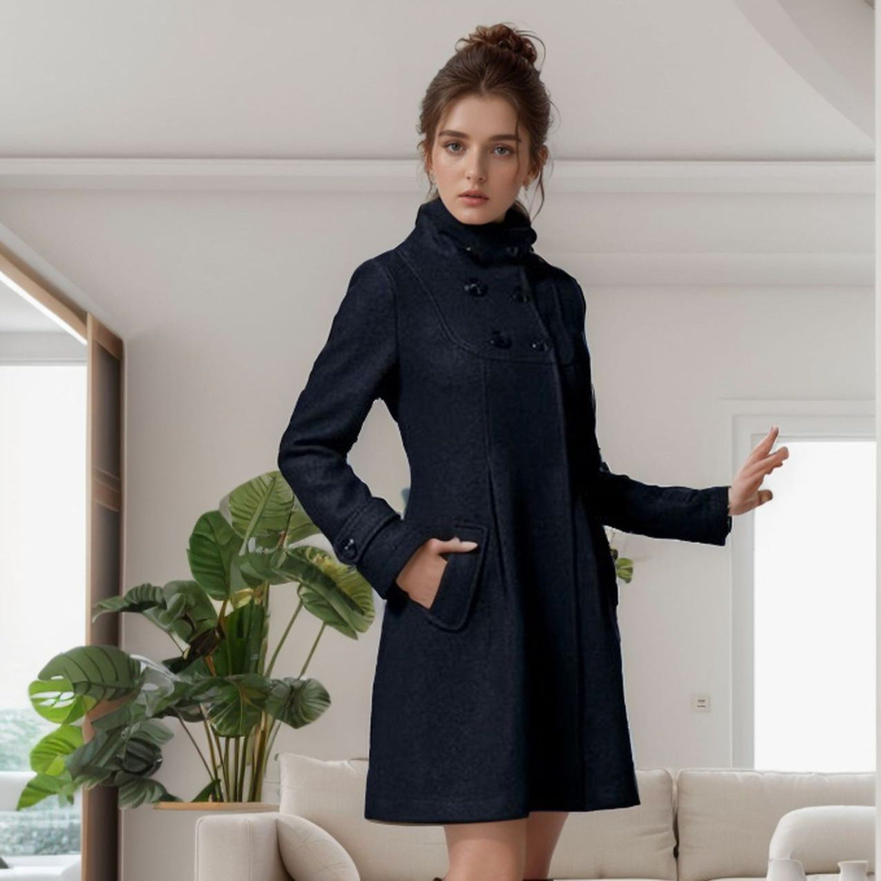 Elegante Mantel "Verena"