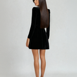 Robe en Velours "Carina" – Cristaux