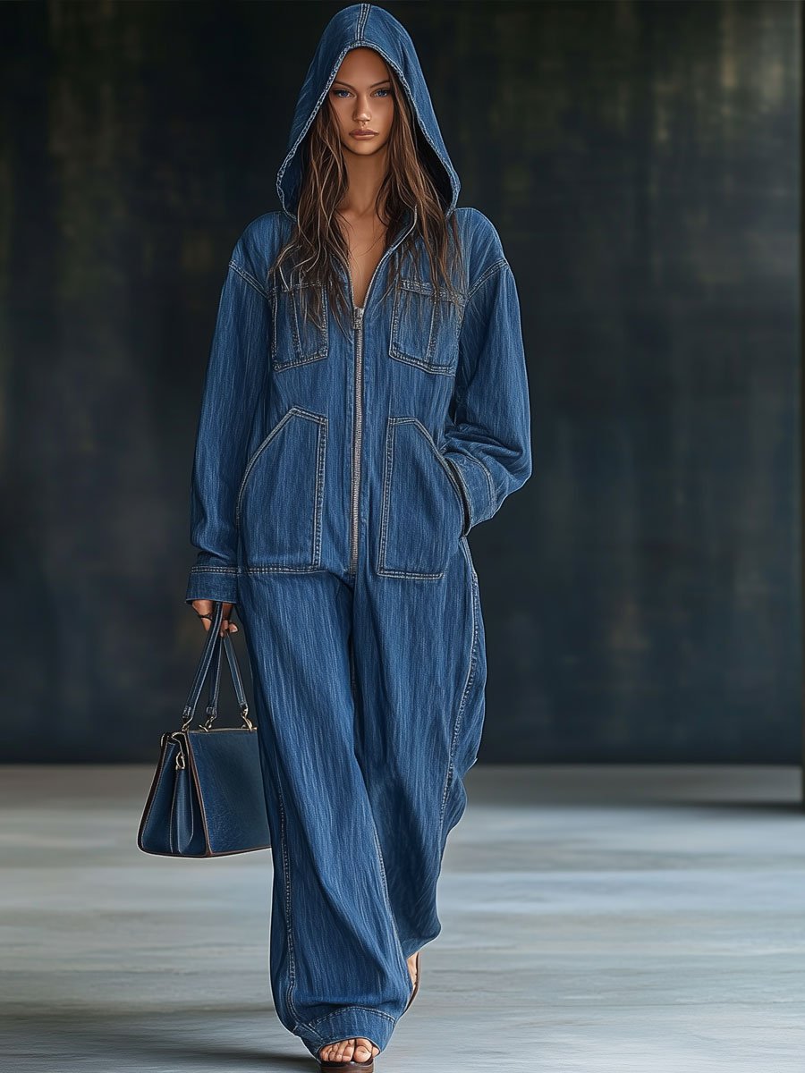 Hoodie-Jumpsuit "Hannah" – Lange Mouwen