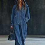 Hoodie-Jumpsuit "Hannah" – Lange Mouwen