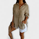 Blouse "Paulina" – Elegant met Plooien