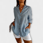 Blouse "Paulina" – Elegant met Plooien