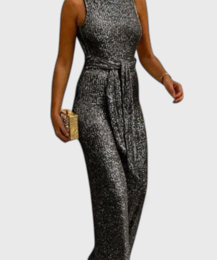 Pailletten Jumpsuit "Carolin" – Verstelbare Taille