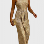 Pailletten Jumpsuit "Carolin" – Verstelbare Taille