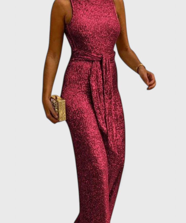 Pailletten Jumpsuit "Carolin" – Verstelbare Taille