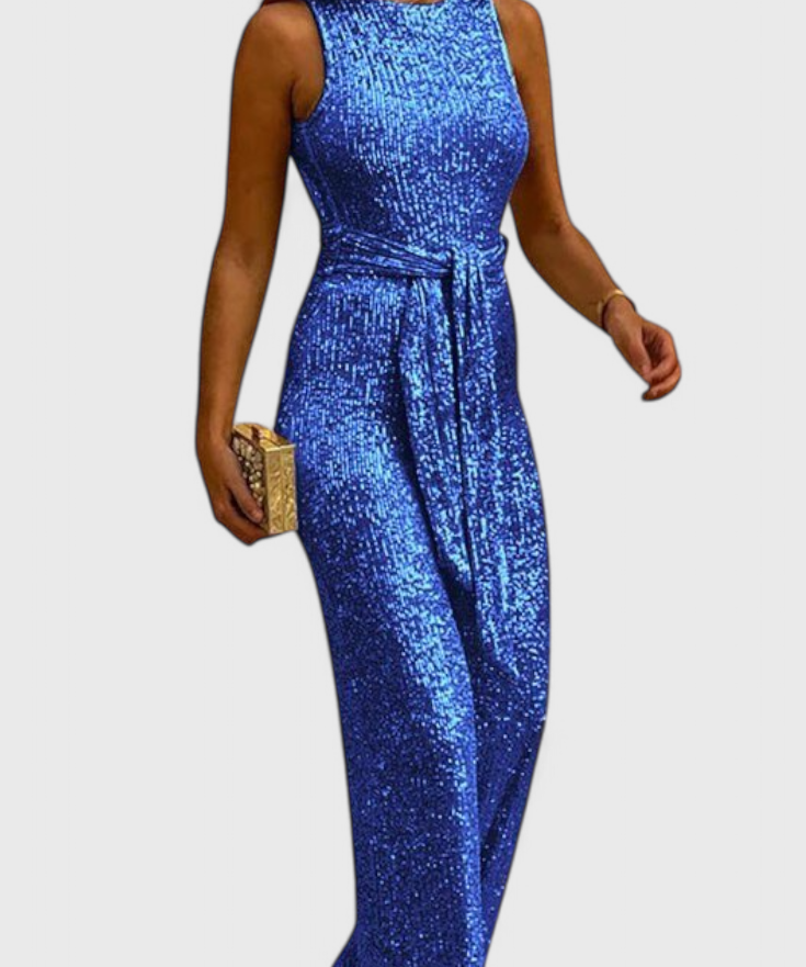 Pailletten Jumpsuit "Carolin" – Verstelbare Taille