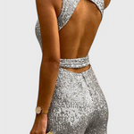Pailletten Jumpsuit "Carolin" – Verstelbare Taille