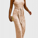 Pailletten Jumpsuit "Carolin" – Verstelbare Taille