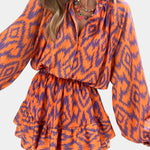 Mini Jumpsuit "Helene" – Ruches & Ikatprint