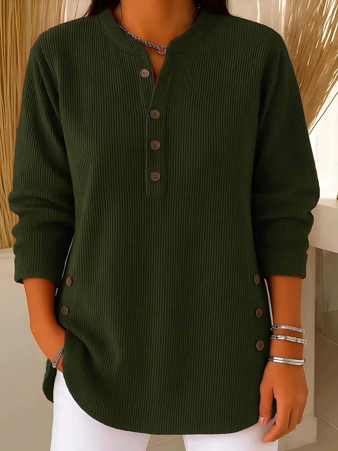 Pull "Elise" – Maille unie à manches longues