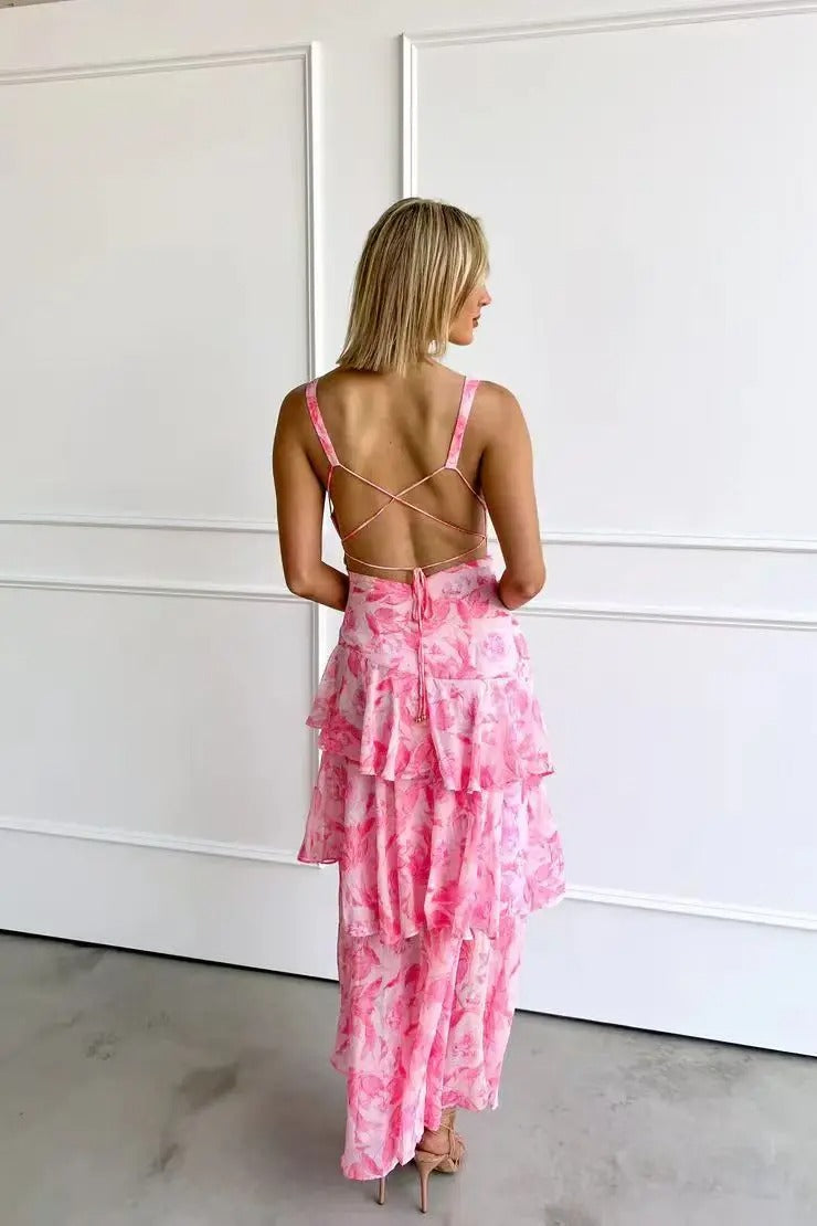 Chiffon Maxikleed "Stefanie" – Zomer