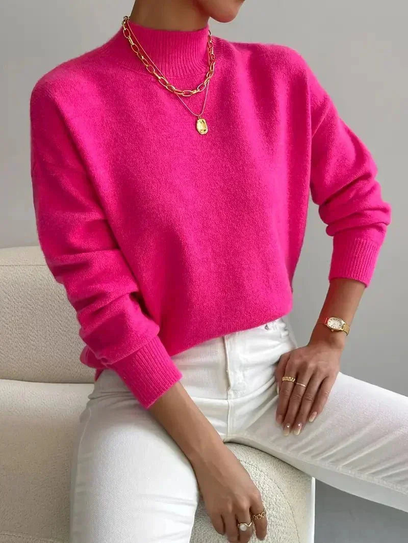 Pull "Klara" – Maille à Col Montant