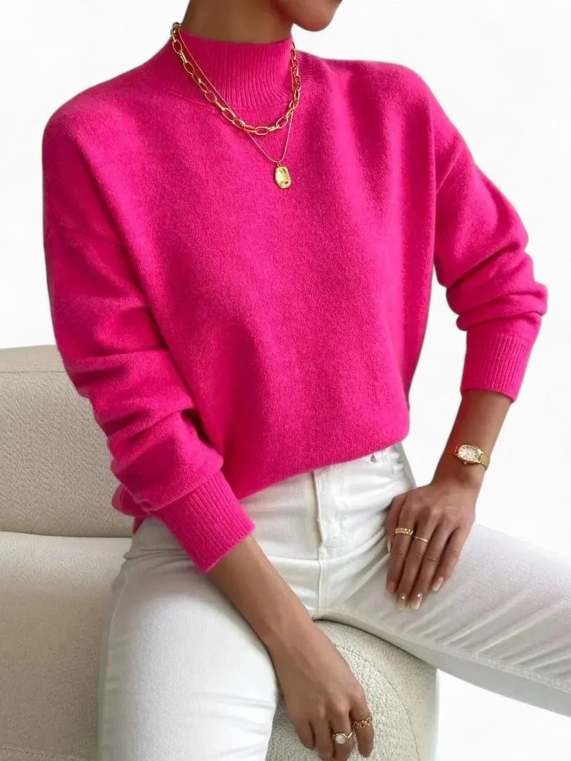 Pull "Christa" – Tricot douillet à col montant