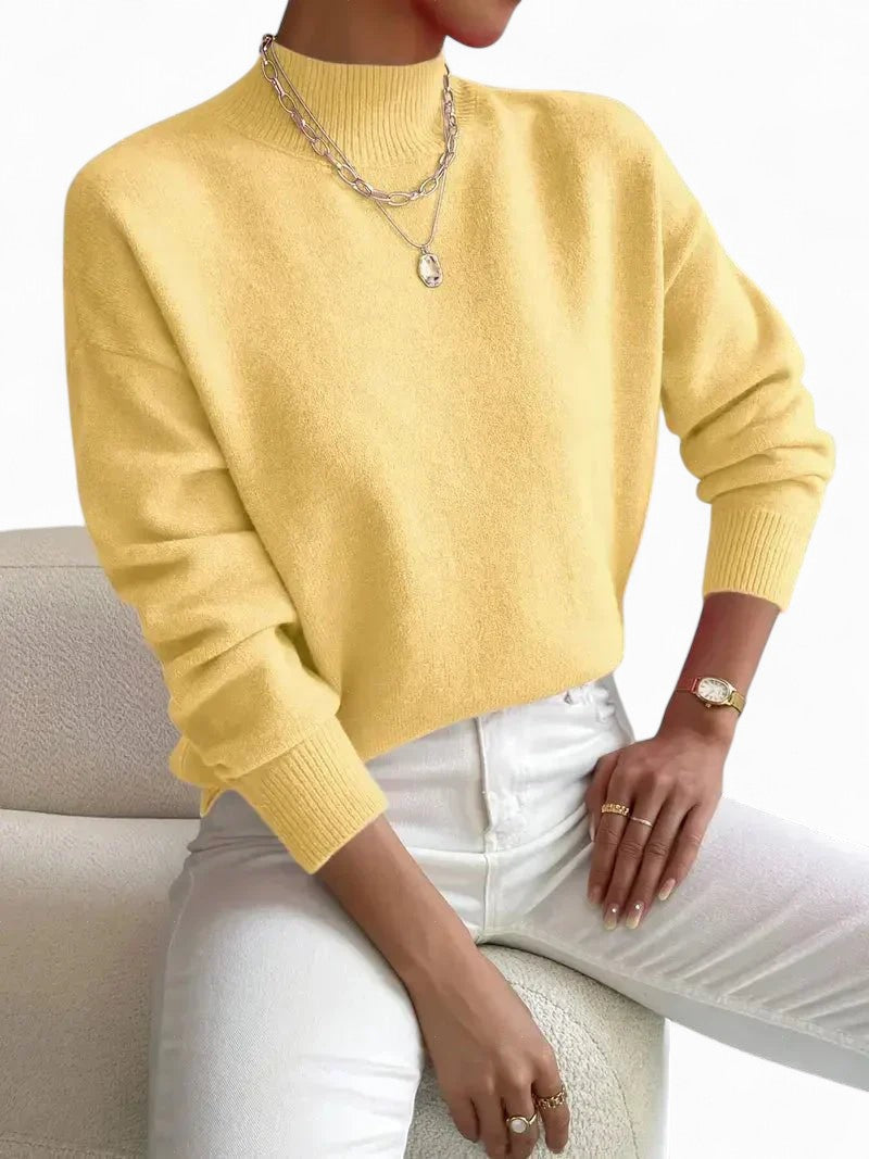 Pull "Christa" – Tricot douillet à col montant
