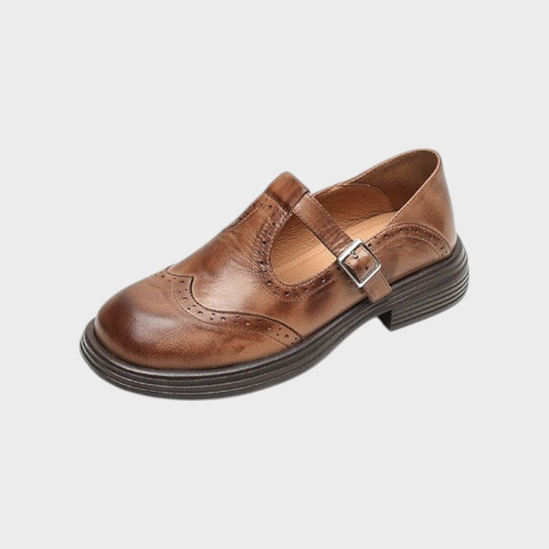 Chaussures en cuir "Hanna" – À bride