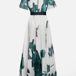 Robe longue "Liesl" – Imprimé aquarelle