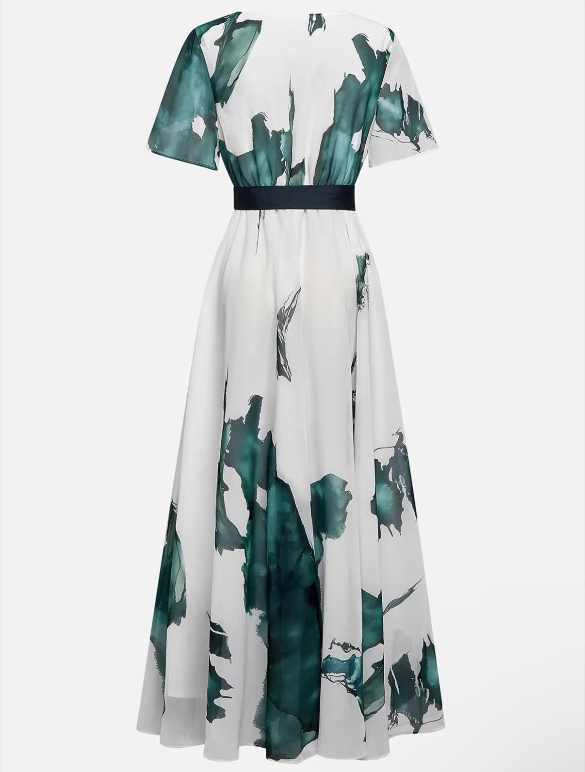 Robe longue "Liesl" – Imprimé aquarelle