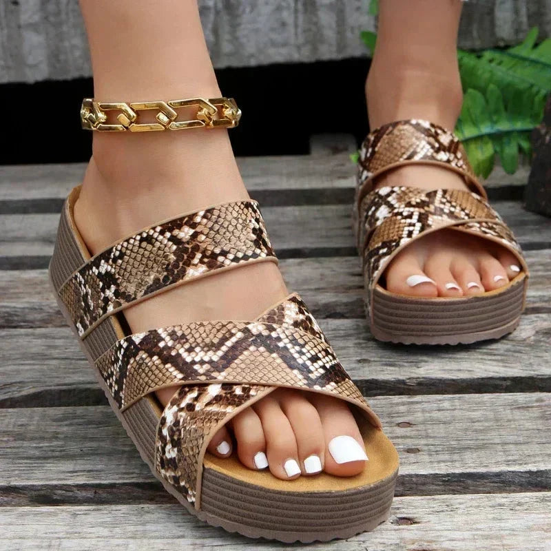 Orthopedische Sandalen "Katharina" – Geweven Riempjes