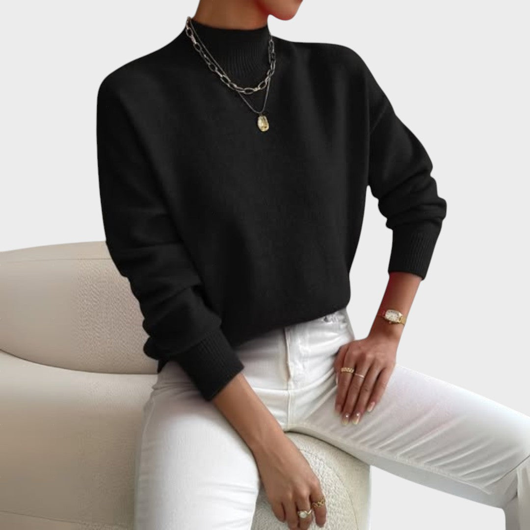 Trui "Elisabeth" – Basic met Hoge Kraag