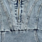 Robe en Jean "Henriette" – Zip & Fente