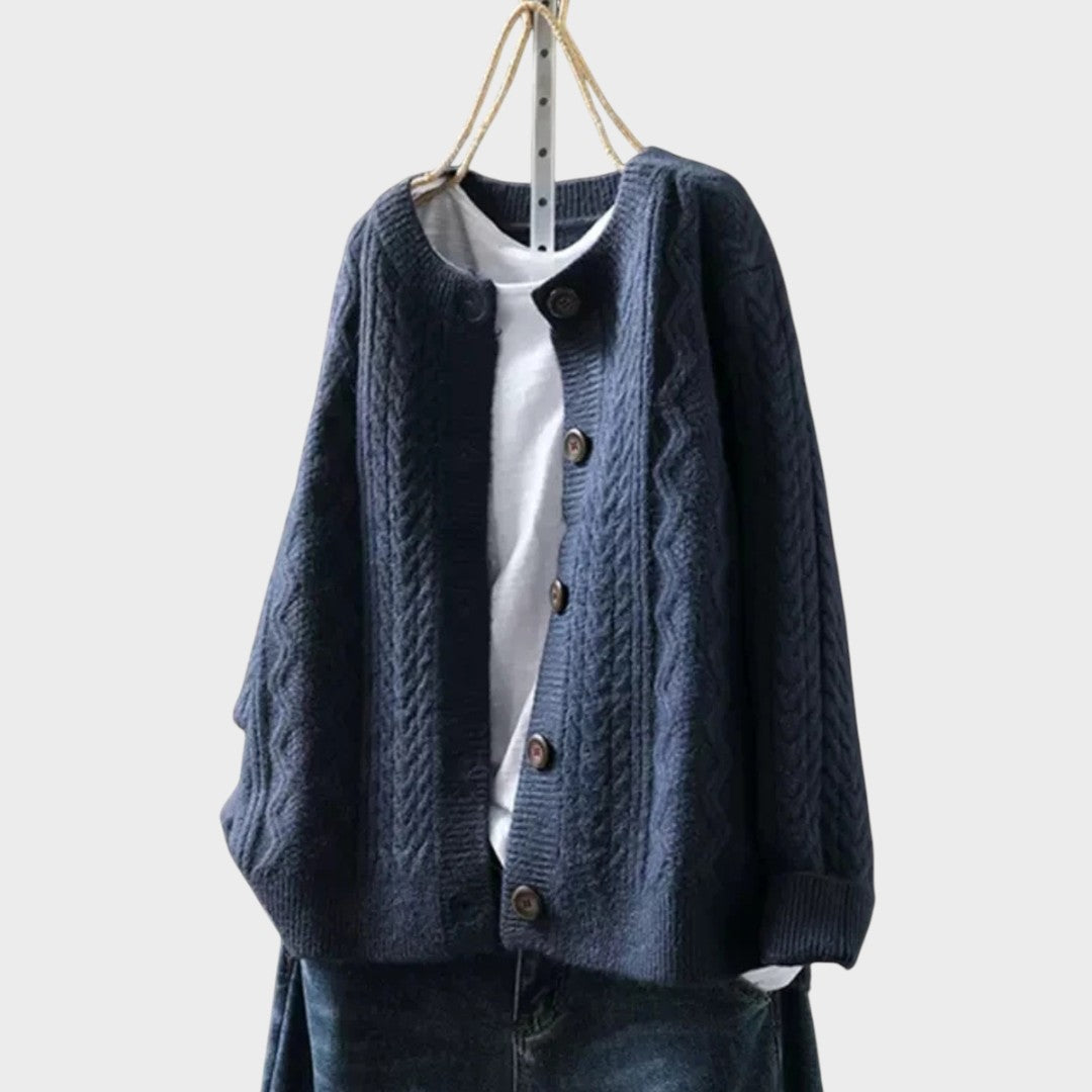 Gebreid Vest "Senta" – Kabelpatroon