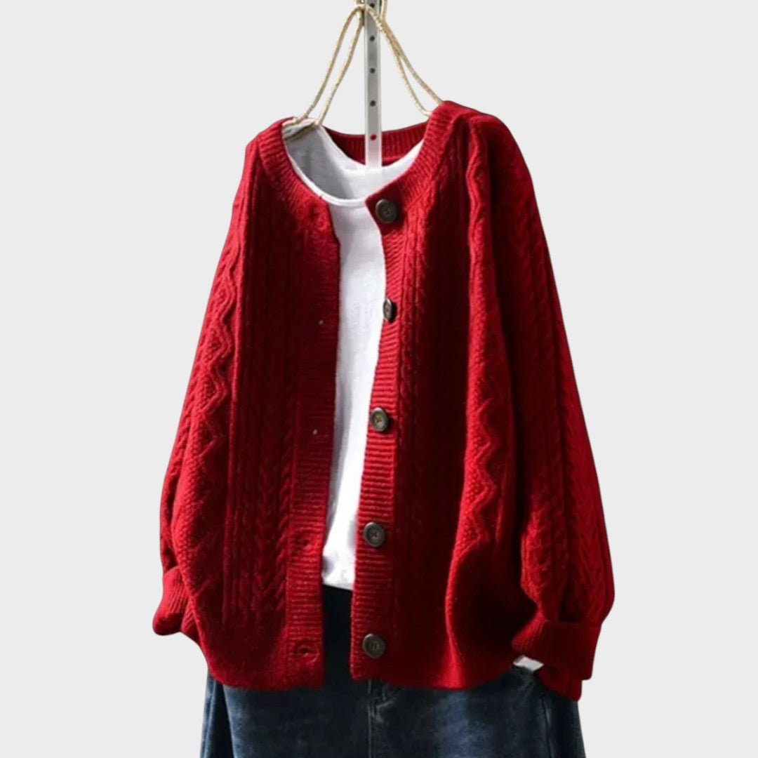 Gebreid Vest "Senta" – Kabelpatroon