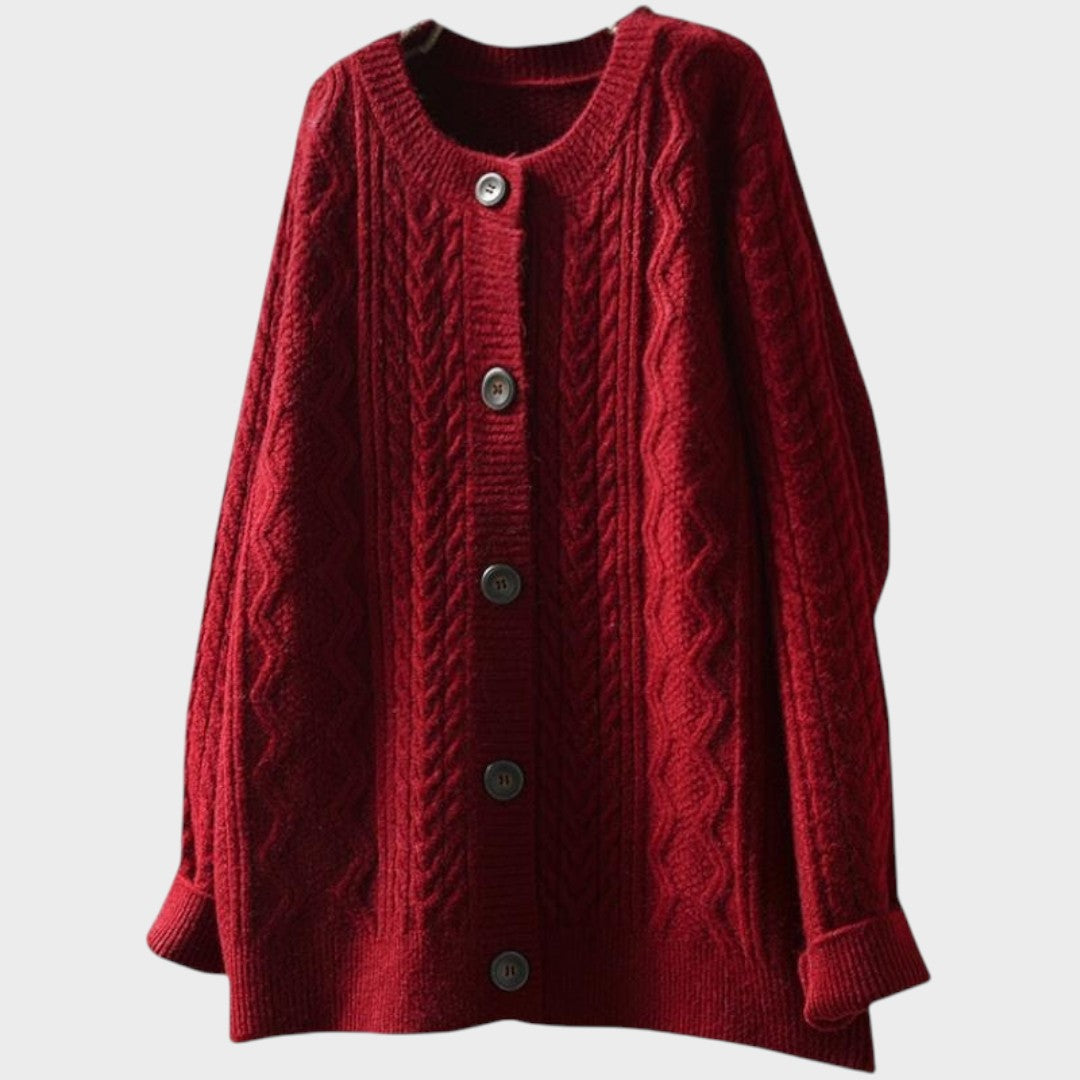 Gebreid Vest "Senta" – Kabelpatroon