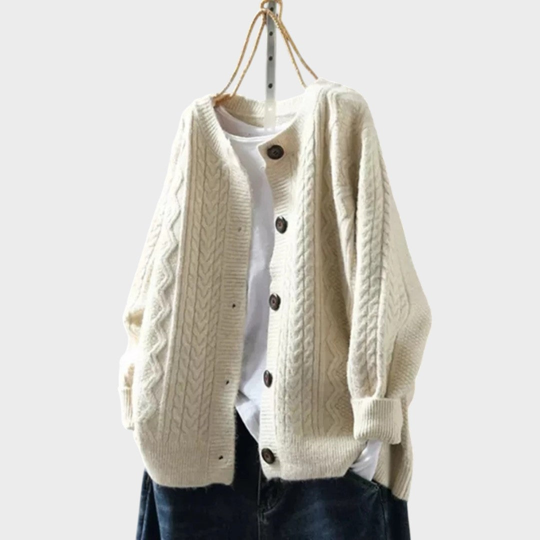 Gebreid Vest "Senta" – Kabelpatroon