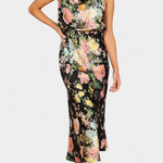 Robe Longue "Lisa" – Fleurs & Col Licou
