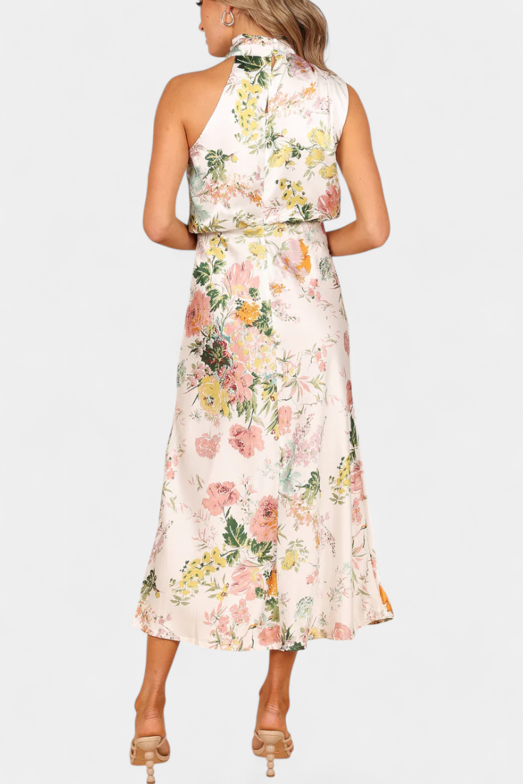 Robe Longue "Lisa" – Fleurs & Col Licou