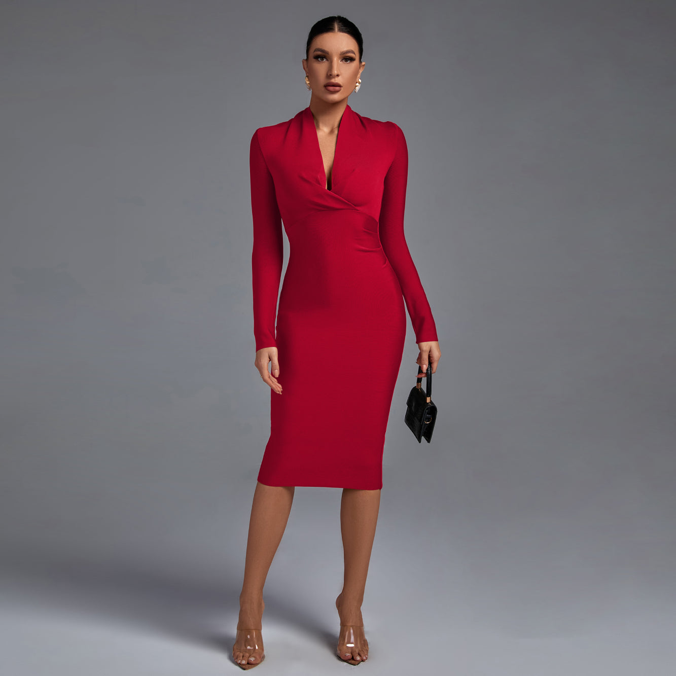 Robe bandage "Doris" – Manches longues