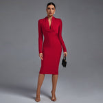 Robe bandage "Doris" – Manches longues