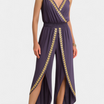 Combinaison "Theresa" – Lilas aux détails dorés