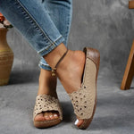Ergonomische Sandalen "Irene" – Bloemuitsnijding