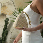Handtas "Greta" – Strass in Zilver & Goud