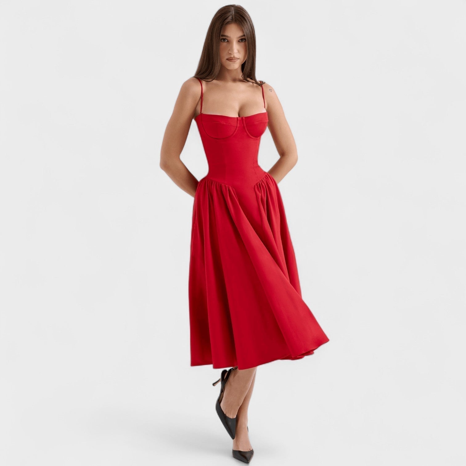 Robe corset "Silke" – Midi