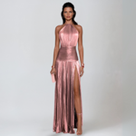 Avondkleed "Emma" – Metallic Peridot