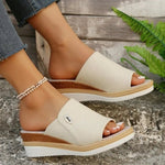 Ergonomische Sandalen "Thea" – Denimlook