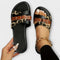 Sandalen "Josefine" – Luipaardprint & Gekruiste Bandjes