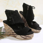 Sleehaksandalen "Carolin" – Boho met Kwastjes