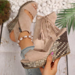 Sleehaksandalen "Carolin" – Boho met Kwastjes