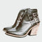 Schoenen met Hak – Retro Leer met Gespen