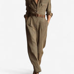 Getailleerde Jumpsuit "Josefine" – Bruin