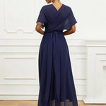 Robe midi "Helena" – Bleu marine habillée