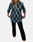 Blouse "Gisela" – Manches Longues & Imprimé Graphique