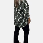 Blouse "Gisela" – Lange Mouwen & Grafische Print